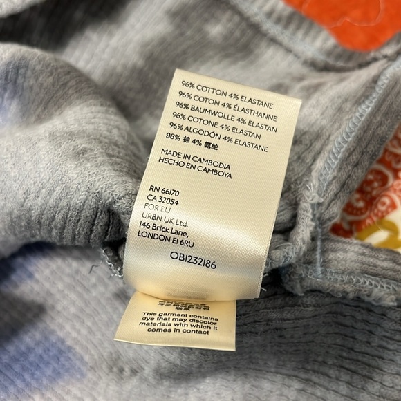 We the free by free people, long sleeve blue & gray tie-dye ribbed turtleneck - Picture 4 of 4